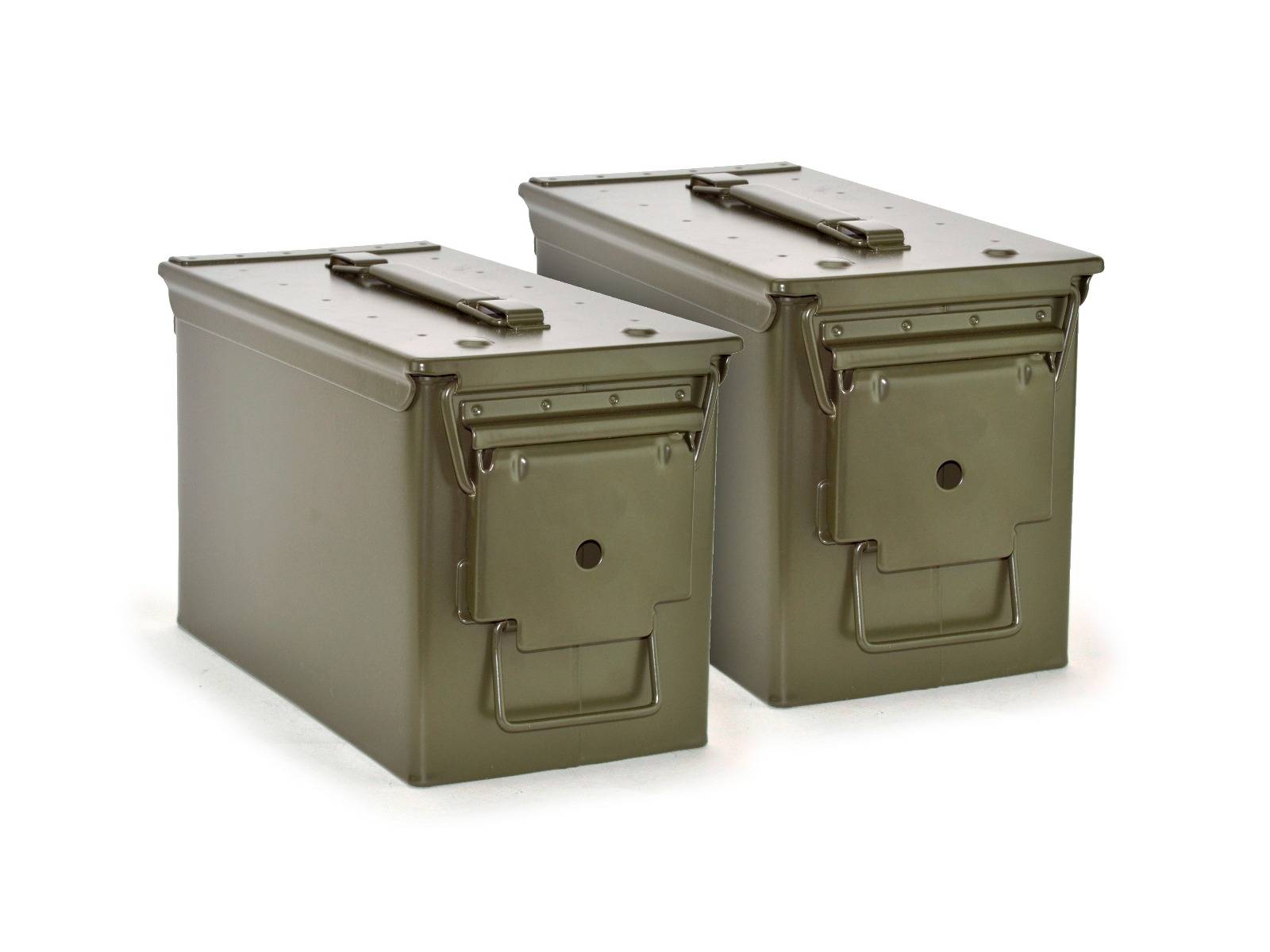 M2A1 50 Caliber Empty Ammo Cans - 2 Pack (New)