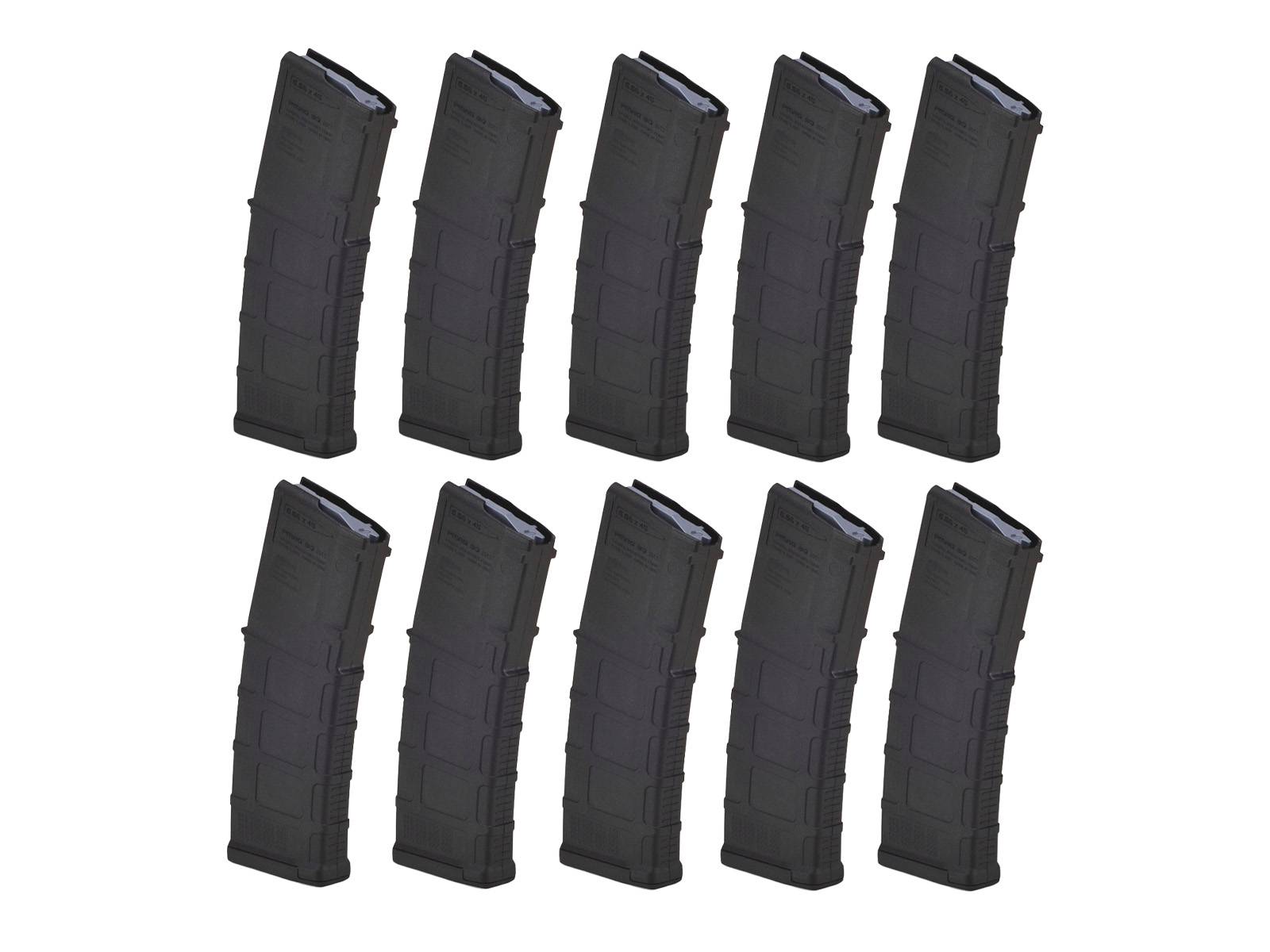 Magpul PMAG Gen M3 AR15/M4 223/5.56/300 Blackout Magazine - 30 Round (10 Pack)