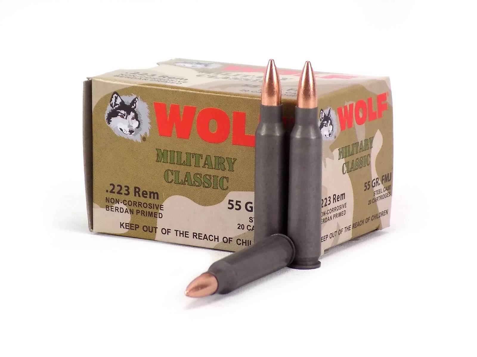 Wolf Military Classic .223 Rem 55 Grain FMJ (Box)
