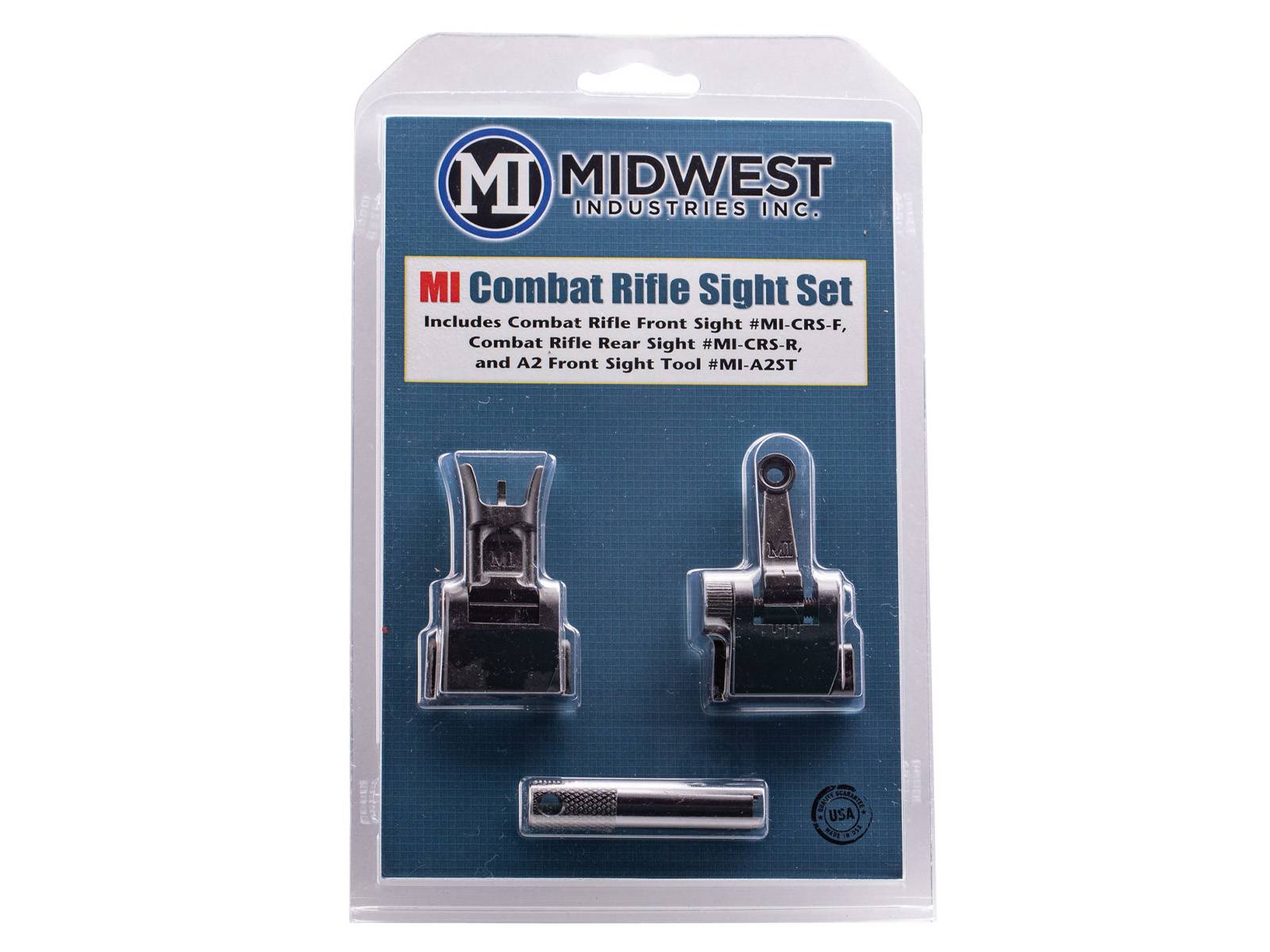 Midwest Flip-Up Sights Set - Front & Rear for AR-15  M16  M4