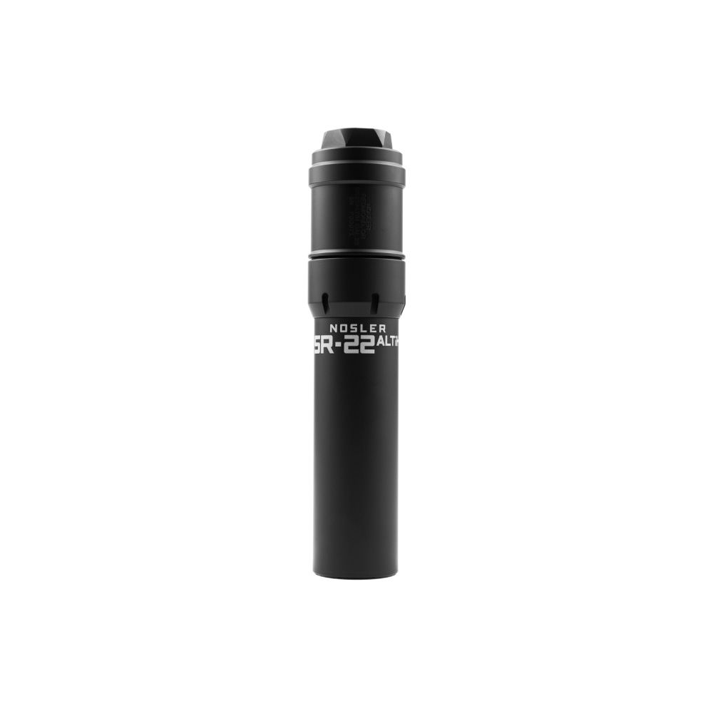 Nosler SR-22ALTiH (Hub) Suppressor | .17 to .224 Caliber - Black (Personal)