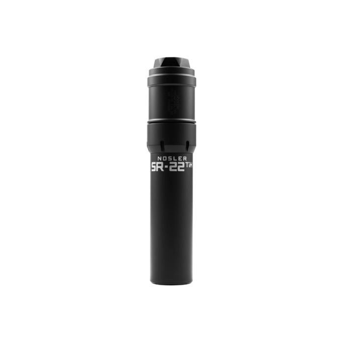 Nosler SR-22TiH HUB Suppressor | .17 to .224 Caliber - Black (Personal)