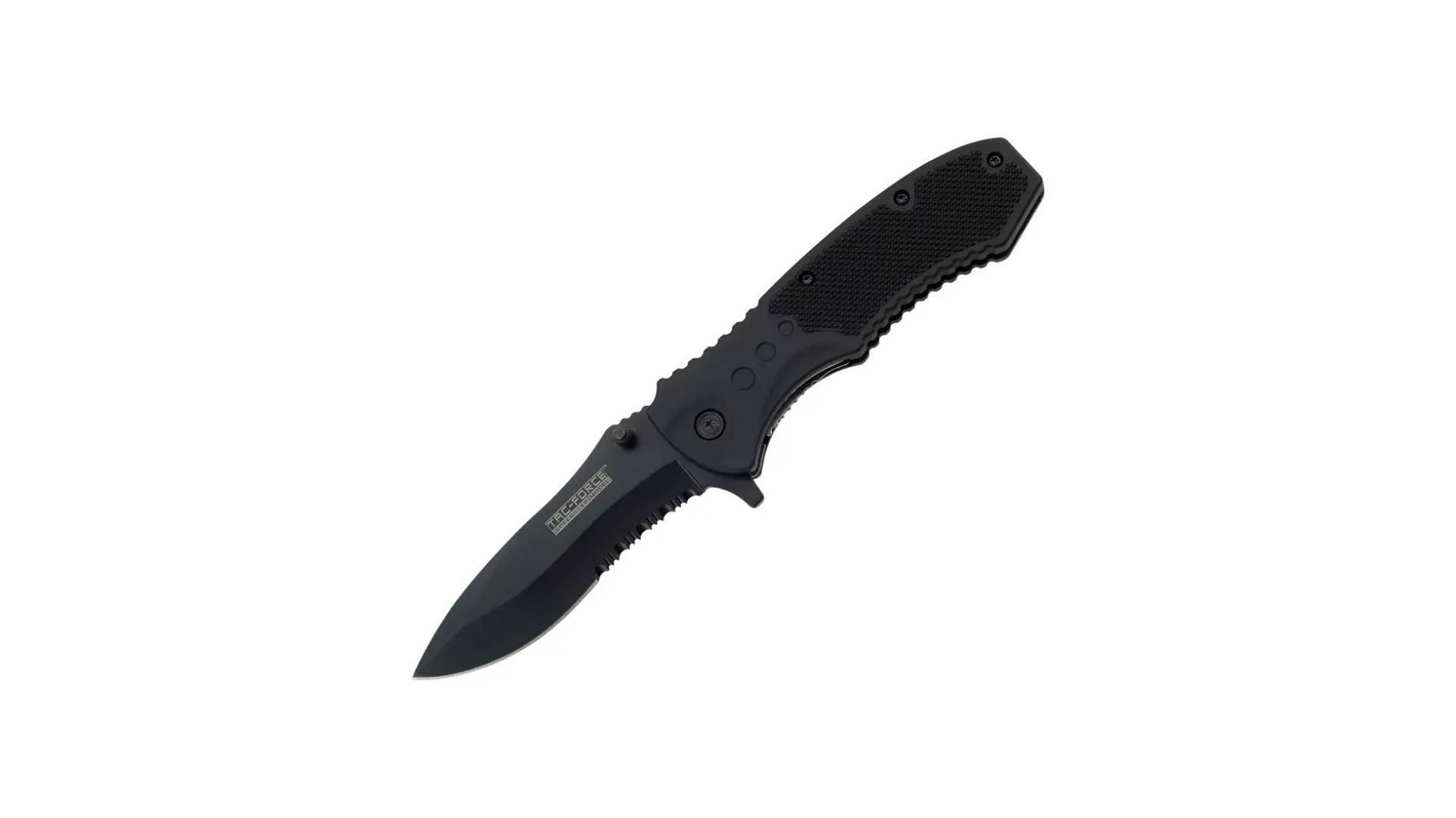 Tac Force - TF-800BK - TF-800 3.5 Spring Assisted Folding Drop Point HS Black Knife