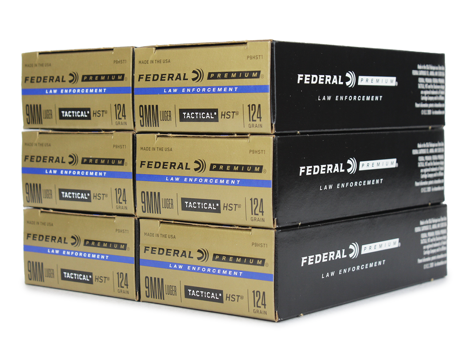 Federal Premium HST 9mm 124 Gr JHP (Range Bundle)