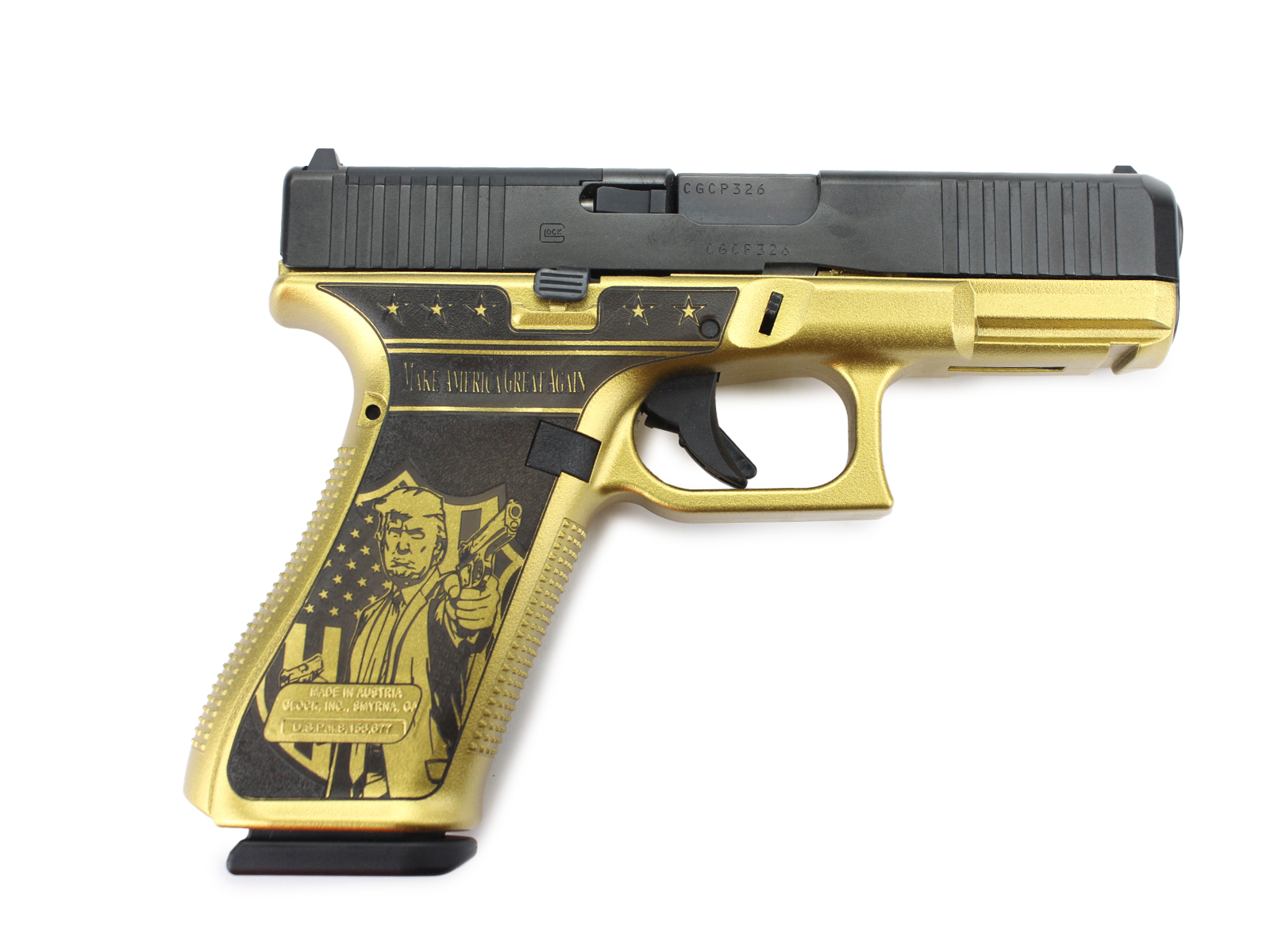 Glock G45 Gen5 MOS Don Wick 9mm 4.02" Semi Auto 17+1 (Black Gold)