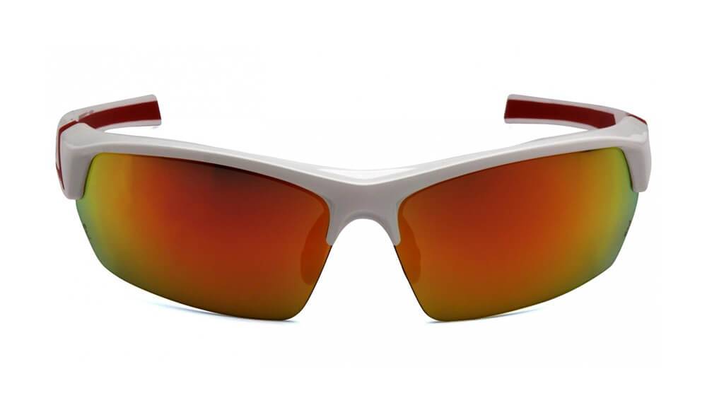 Pyramex Venture Gear Tensaw Safety Glasses Red Mirror Lens Red/White Frame