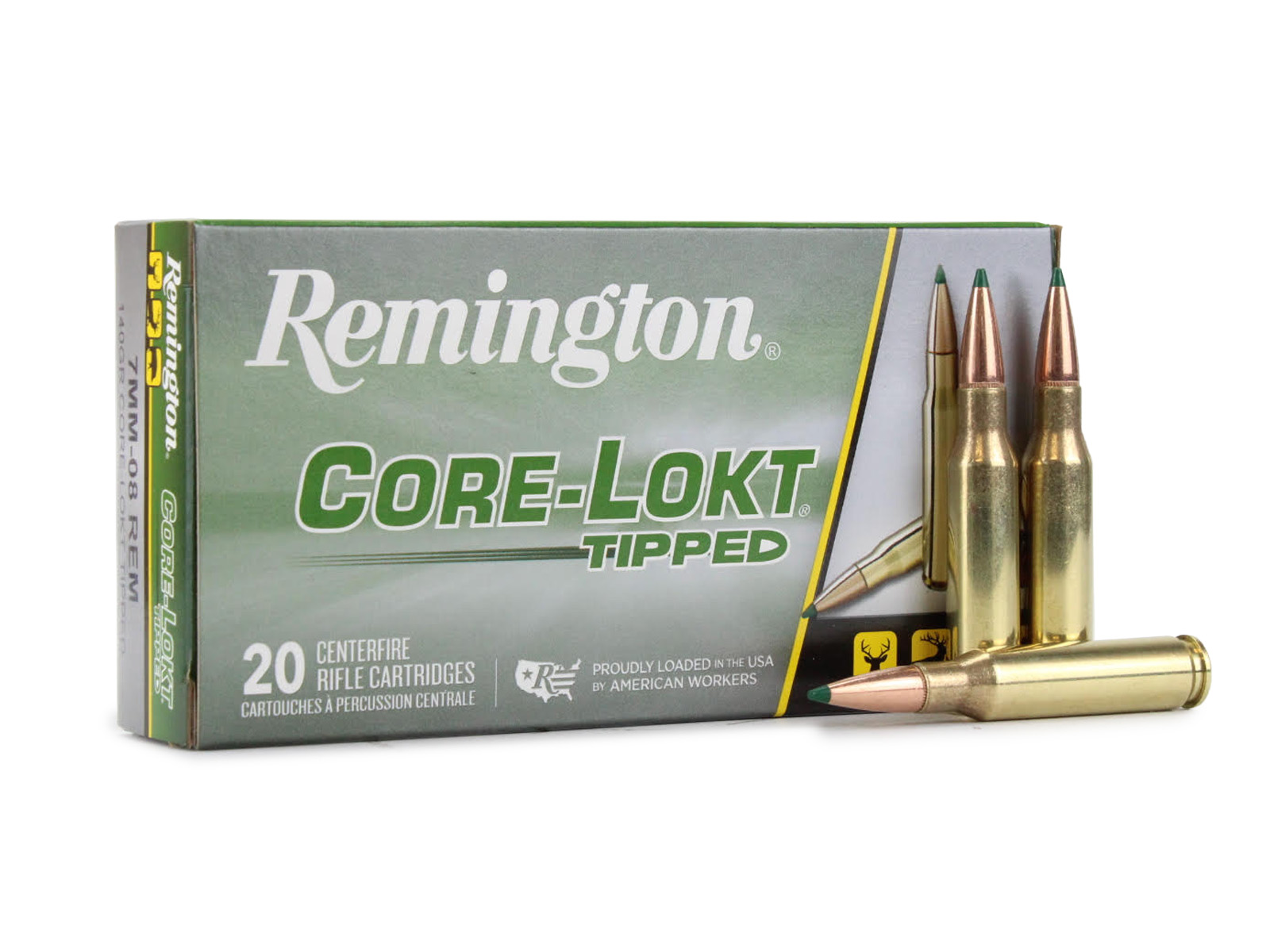 Remington 7mm-08 Rem 140 Gr Core-Lokt Tipped (Box)