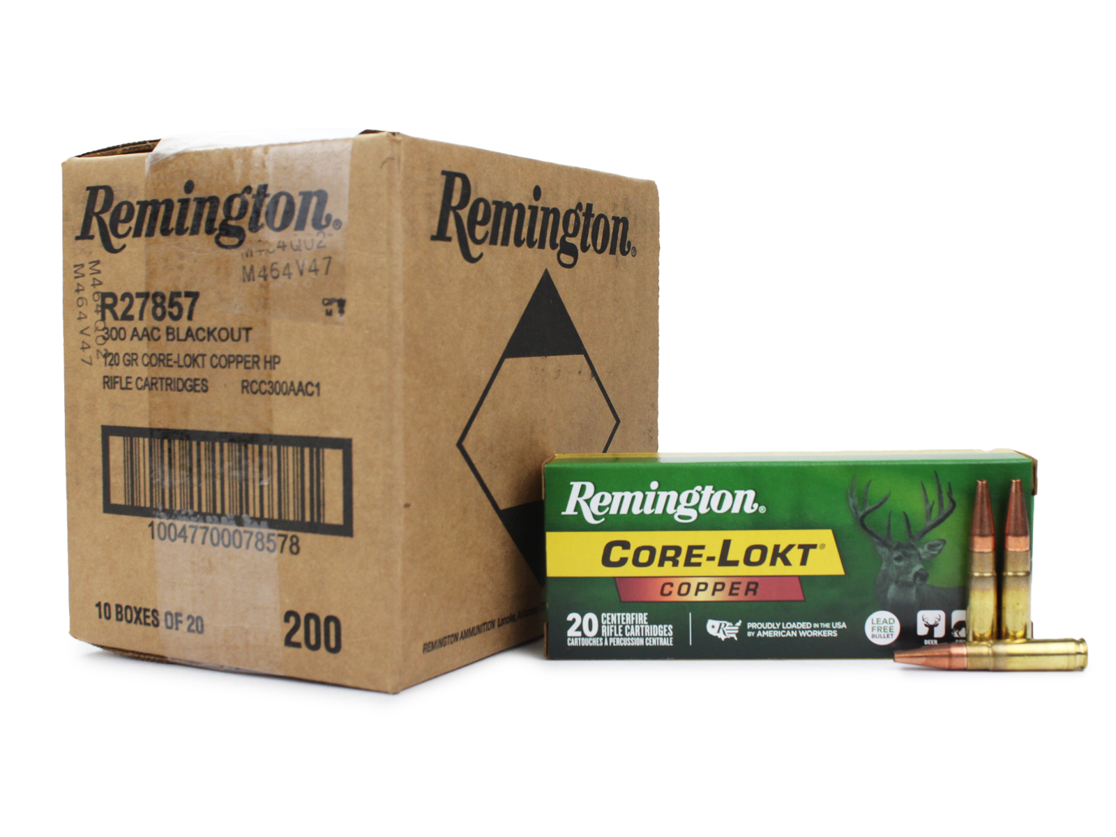 Remington Core-Lokt Copper 300 Blackout 120 Gr HP (Case)