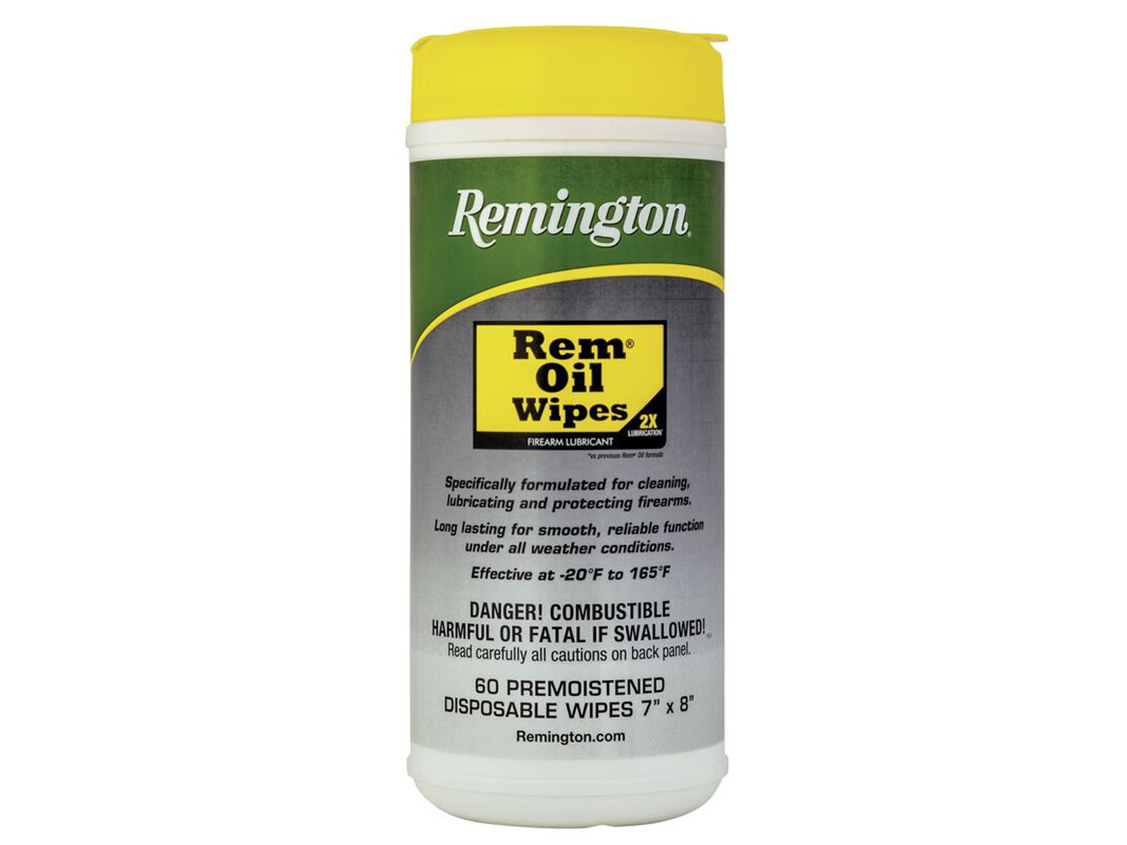 Remington Rem Oil Firearm Lubricant Wipes - 60 Pack