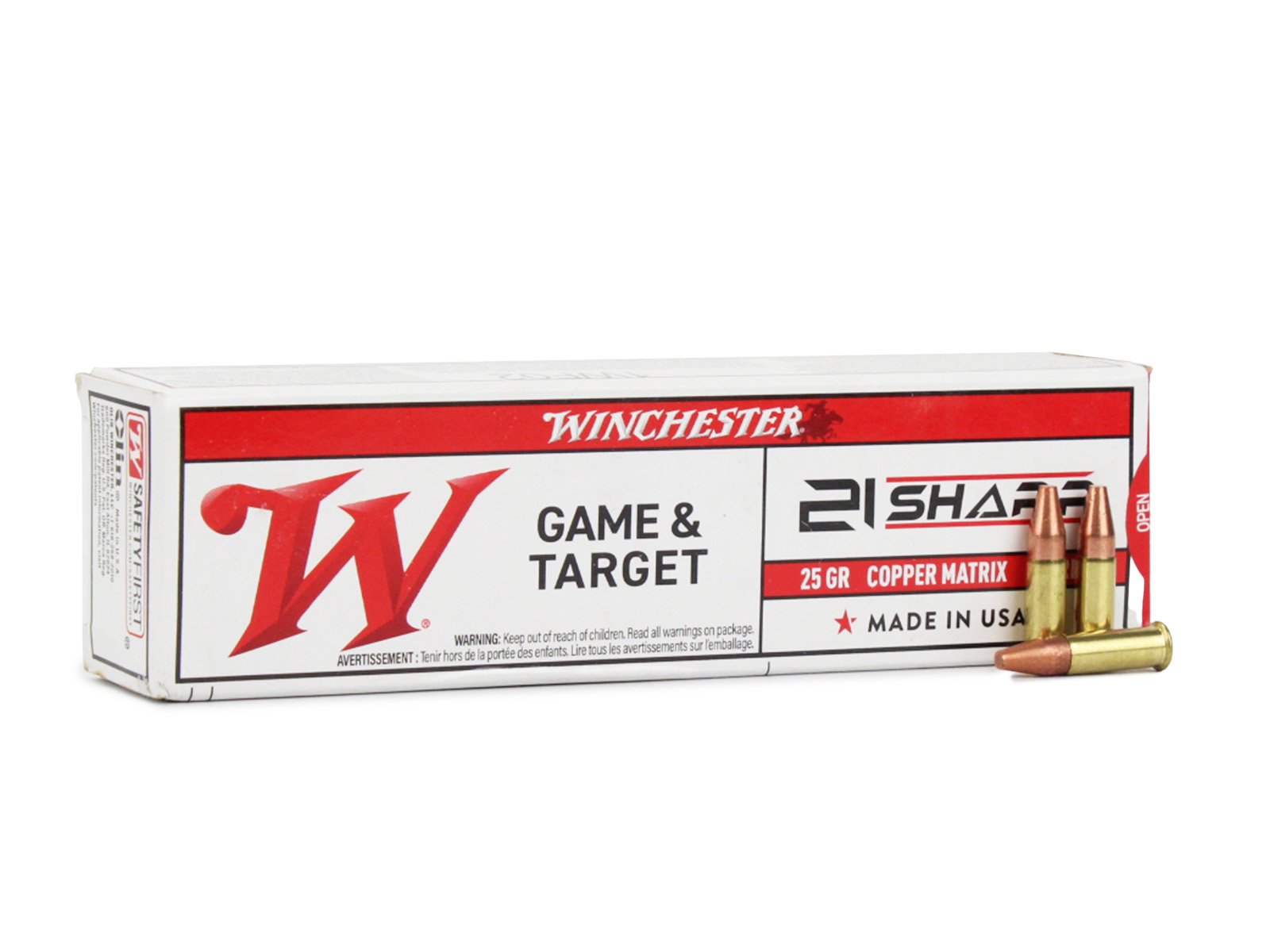 Winchester Game & Target 21 Sharp 25 Gr Copper Matrix (Box)