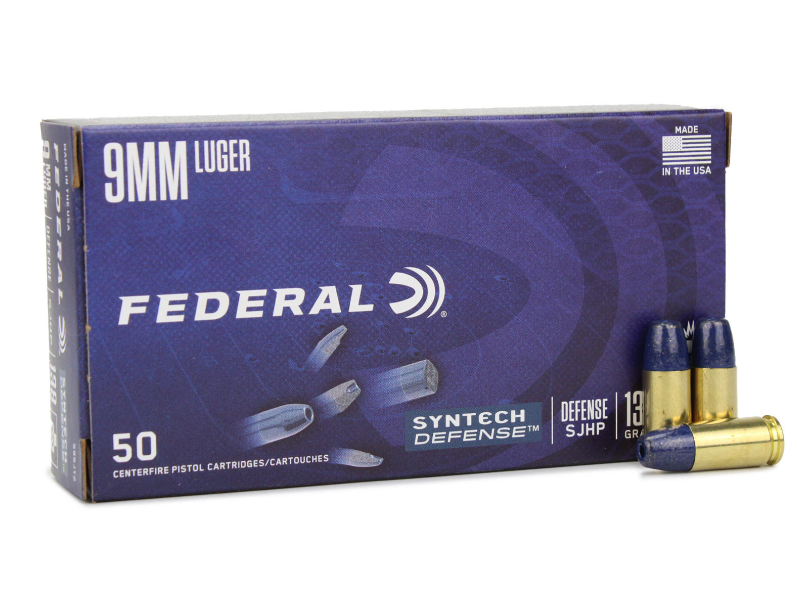 Federal Syntech 9mm 138 Grain Segmented JHP S9SJT2 (Box)