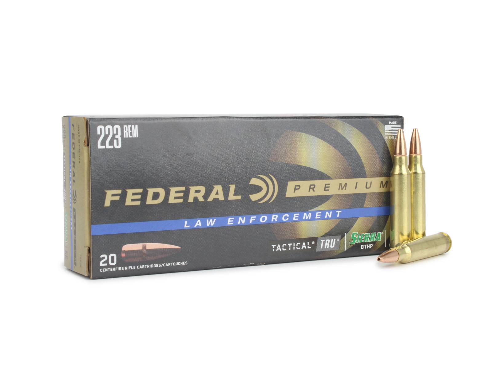 Federal LE Tactical TRU .223 Remington 55 Gr HP (Box)
