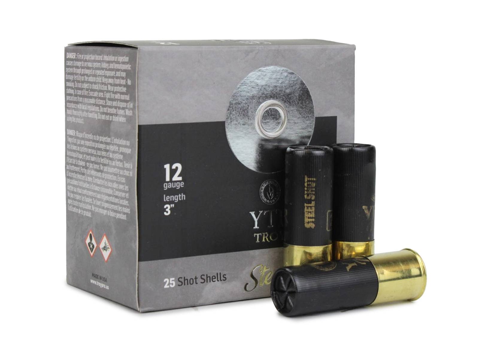 Troy 12 Gauge 3 1-1/4 oz #2 Steel Shot (Box)