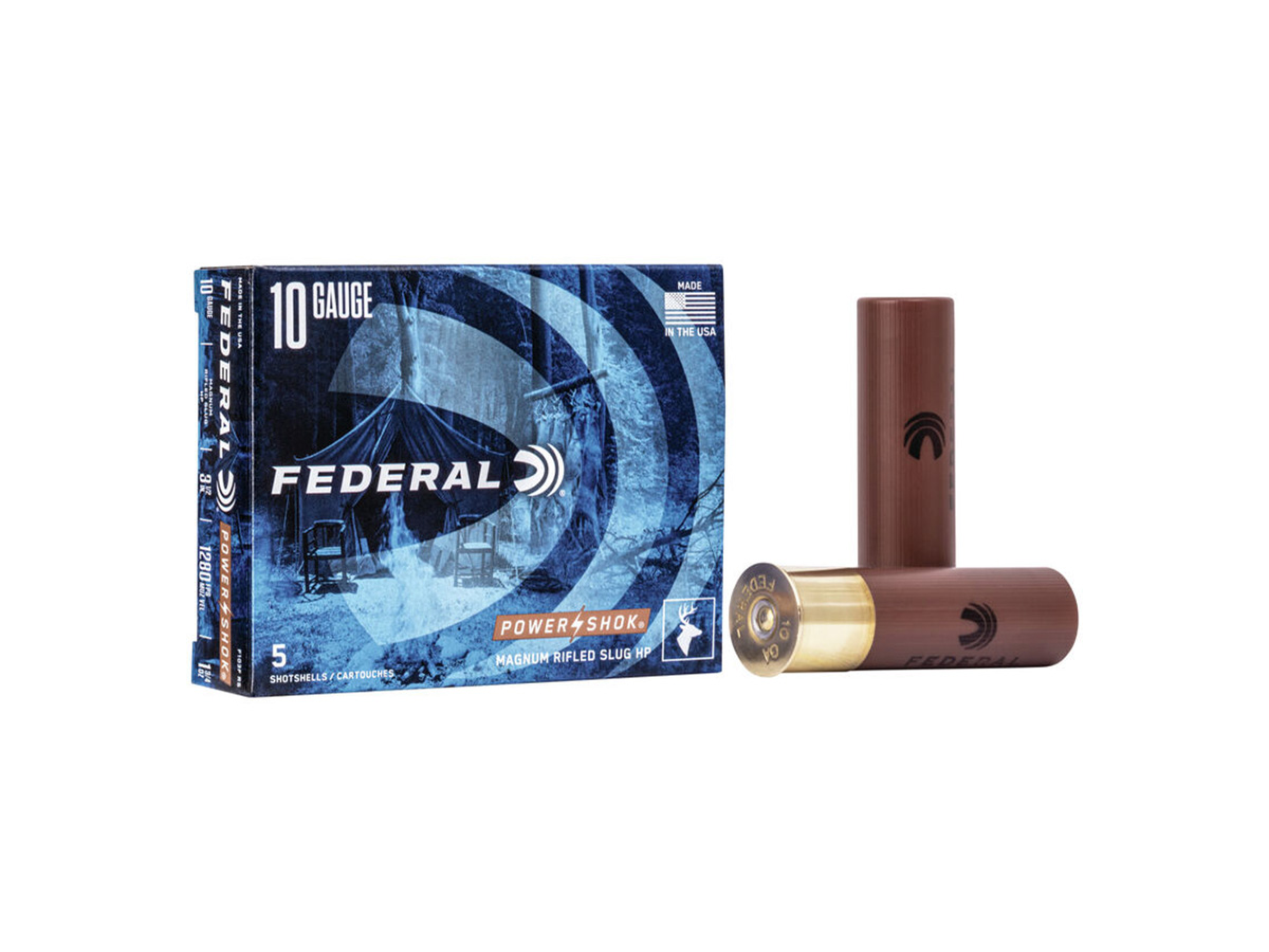 Federal Power-Shok 10 Gauge 3.5 1-3/4 oz Rifled HP Slug (Box)"