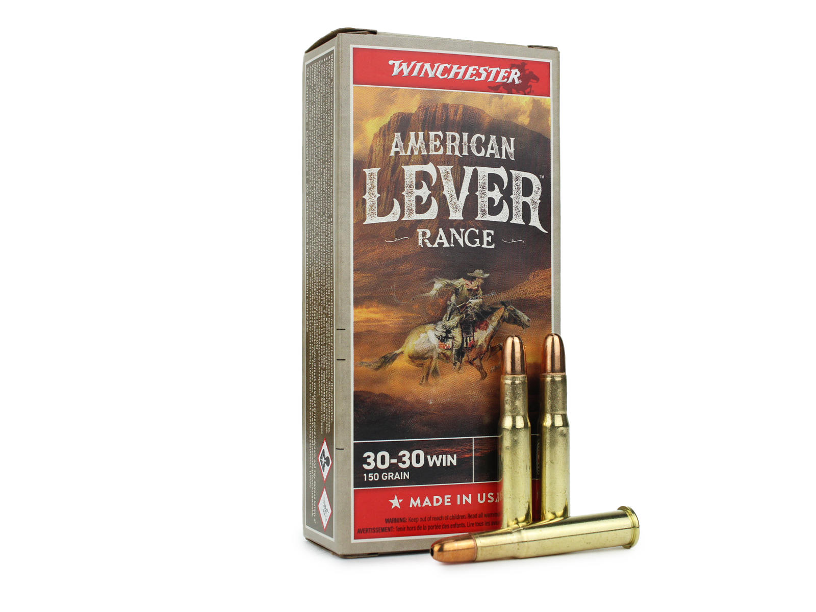 Winchester American Lever Range 30-30 Win 150 Gr JHP (Box)
