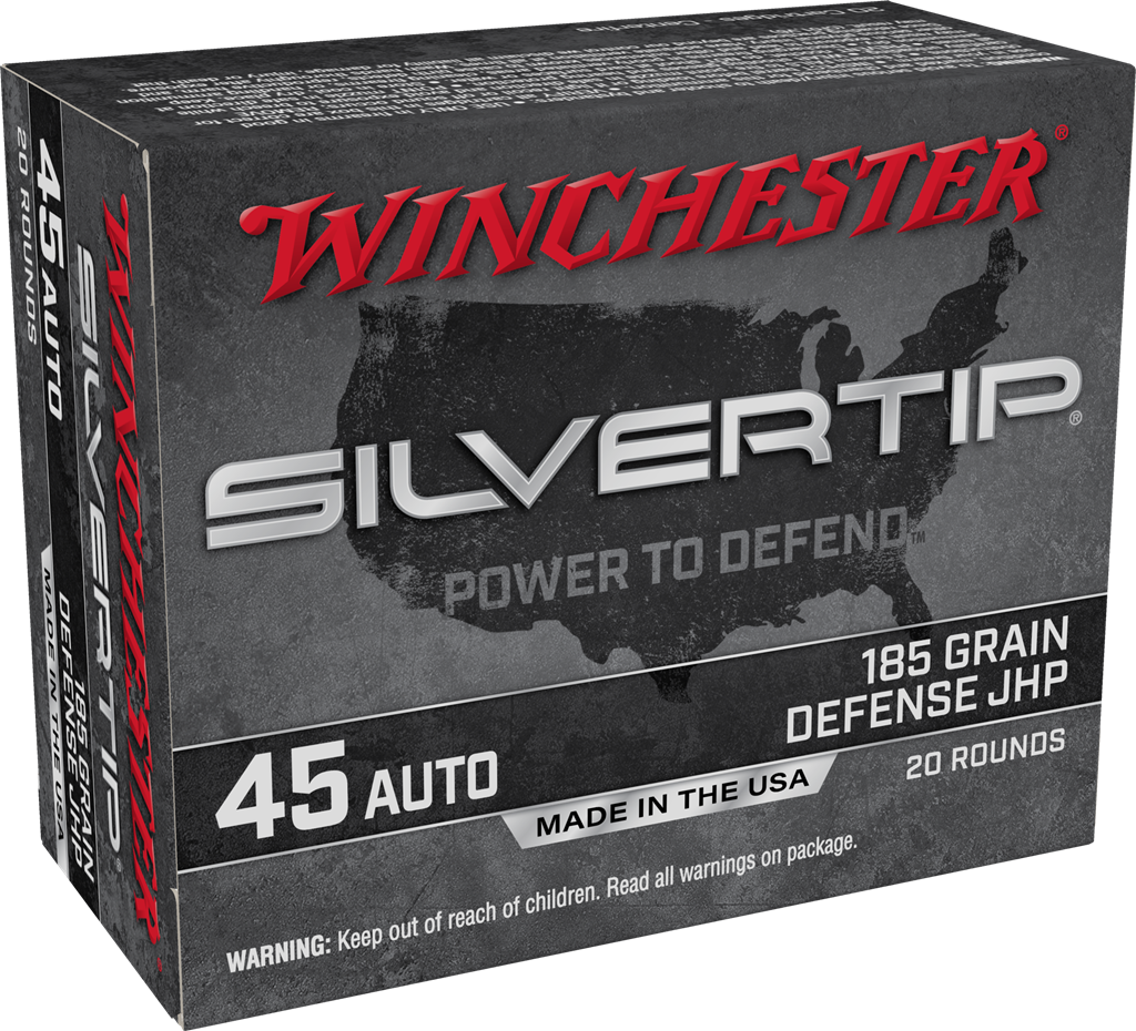 Winchester Silvertip 45 ACP 185 Grain JHP (Case)