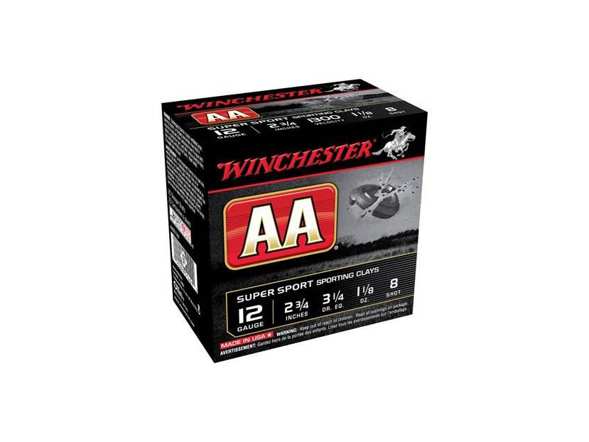 Winchester AA Super Sport 12 Gauge 2.75 1-1/8 oz 8 Shot (Box)
