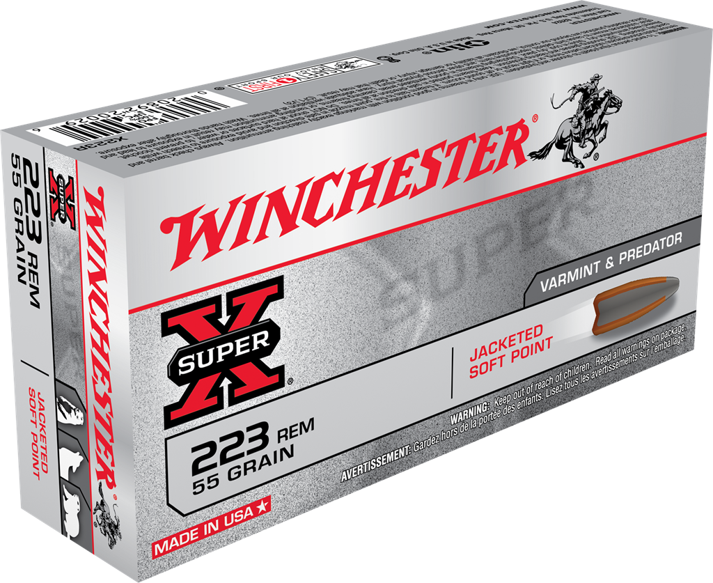 Winchester Super-X 223 Remington 55 Gr JSP (Case)
