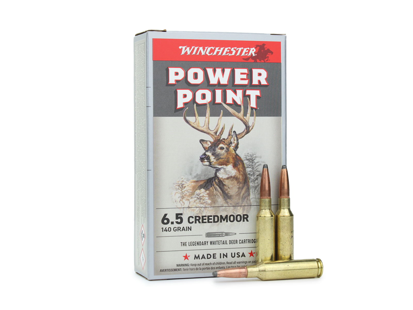 Winchester Power-Point 6.5 Creedmoor 140 Gr Soft Point (Box)
