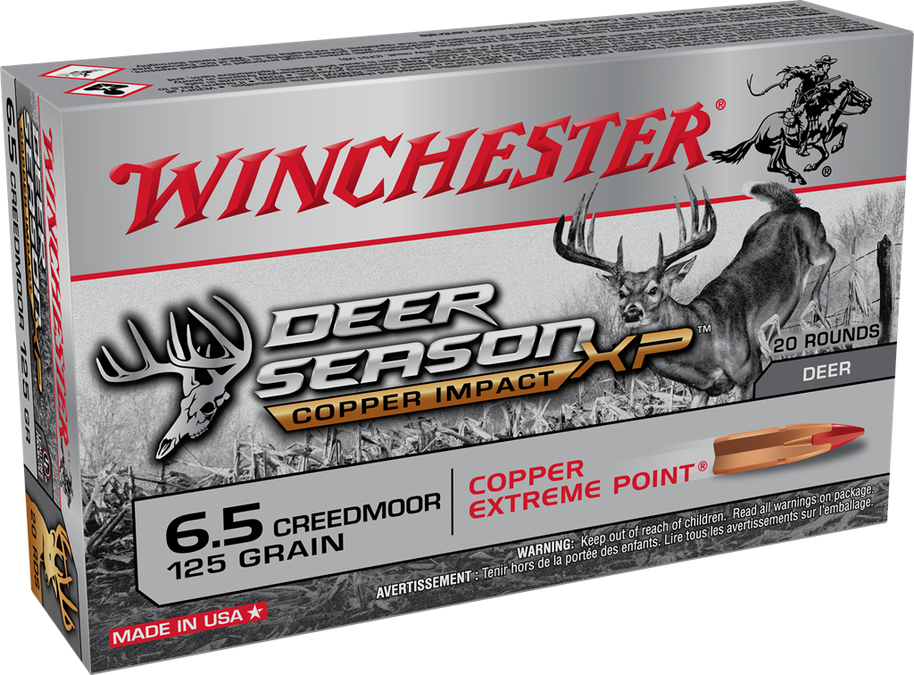 Winchester Deer Season XP Copper Impact 6.5 Creedmoor 125 Grain Copper Extreme Point (Box)