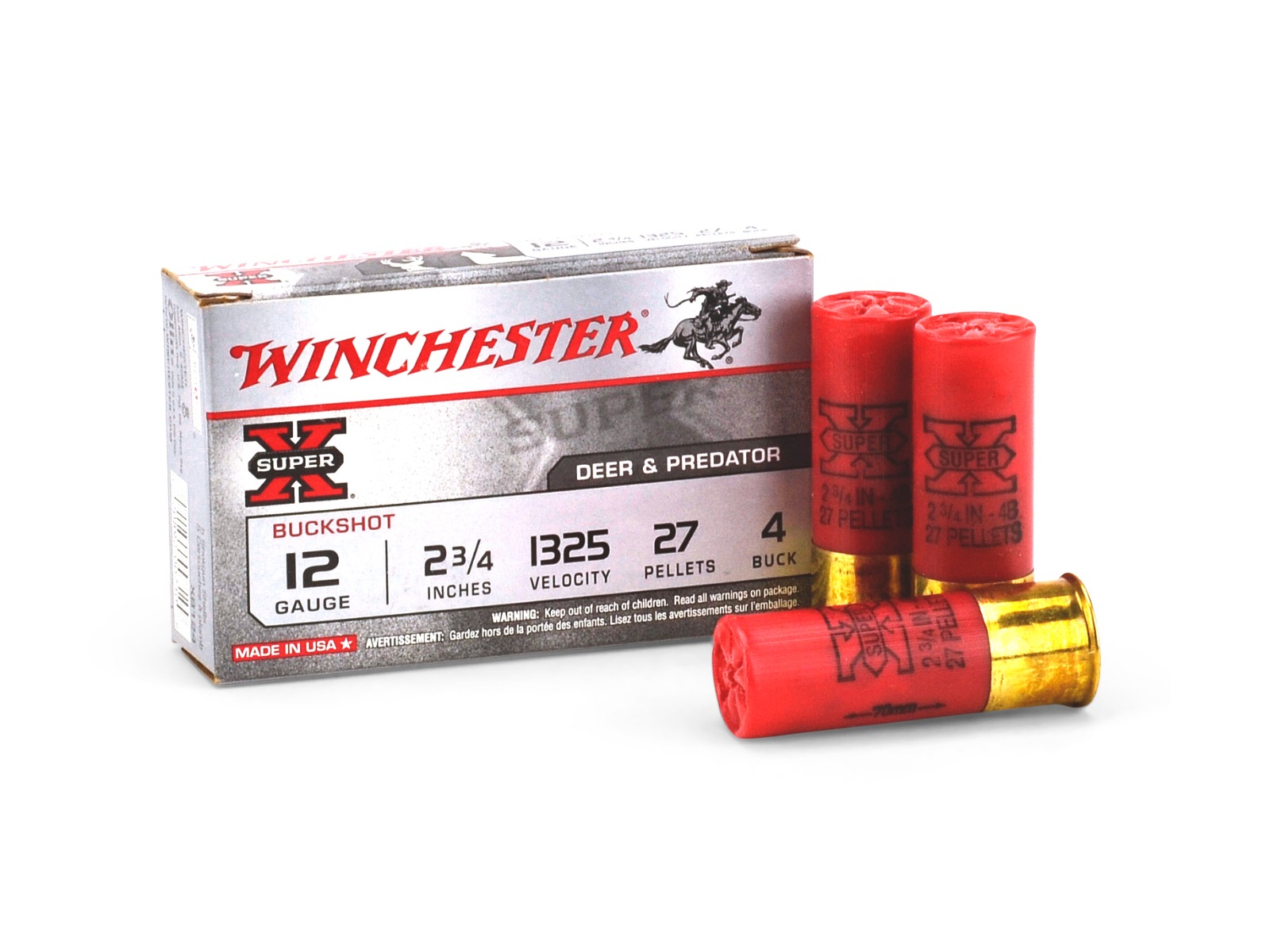 Winchester Super-X 12 Gauge 4 Buck Shot (Box)